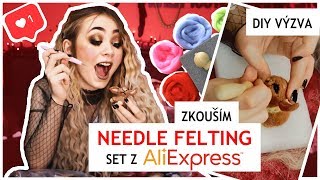 ZKOUŠÍM NEEDLE FELTING SET Z ALIEXPRESS!