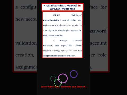 create user wizard