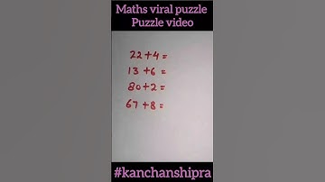 Maths viral puzzle | puzzle video #maths #brainteaser #mathspuzzles #logicriddles #shorts #math