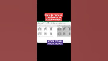 How to remove duplicates in excel or google sheet? #follow #googlesheets #shorts #fyp #follow