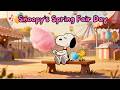 Snoopy's Springtime Carnival 🎠 | Relaxing Jazz Music for Focus & Positive Vibes