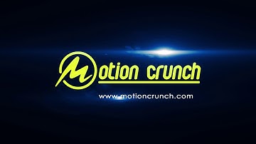 Clean color draw particle logo intro-"Motioncrunch"