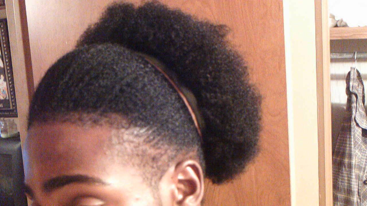 hair journey #16 pre ponytail