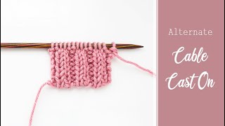 How to Knit: the Alternating Cable Cast-On | Knitting Tutorial with 2x2 Rib | Great Edge for Ribbing