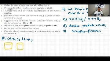 BASIC ELEMENTS OF C++ Exercises 2 Question 12 D S Malik C++ Programming Edition 5