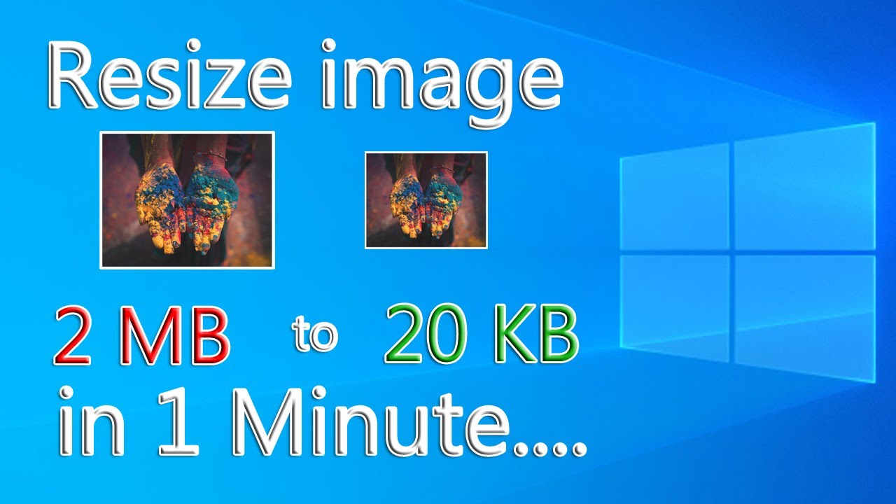 Resize Image 2 Mb To 20 Kb In Just A Minute Compress A Image In Kb 