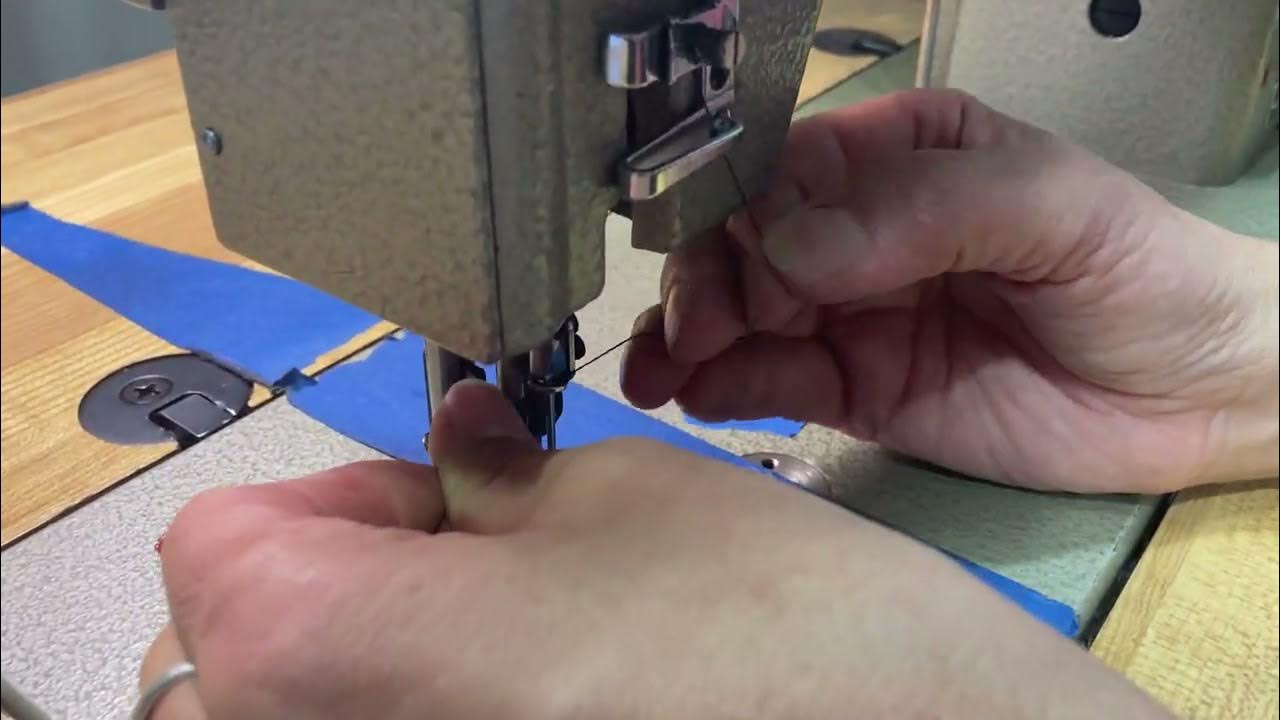 Industrial Sewing Machine Threading the Machine YouTube