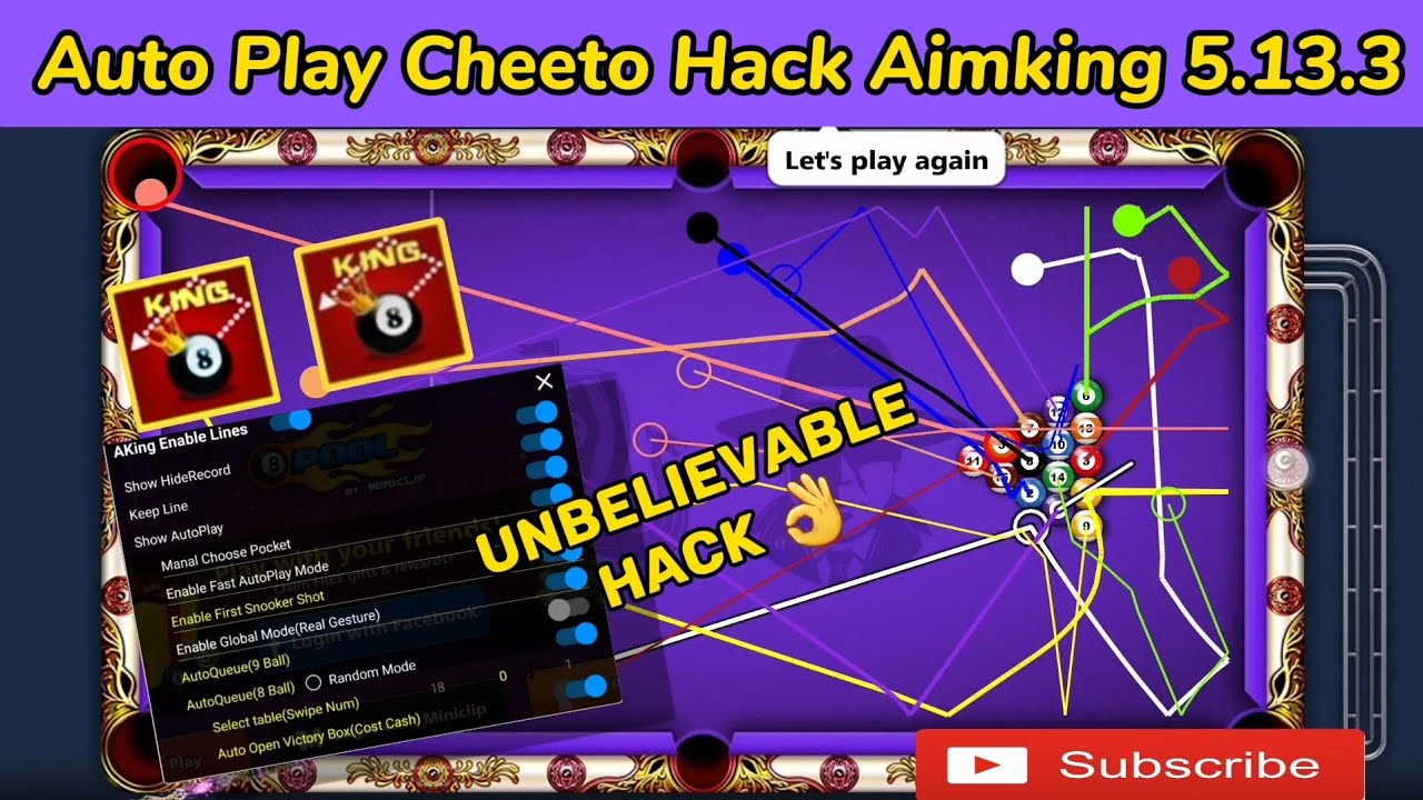 8 Ball Pool Snake tool 1.0.4 Free & Cheeto Hack Aim Assist King