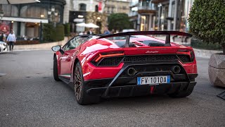 Lamborghini Huracan Performante Spyder - Accelerations & Driving in Monaco !