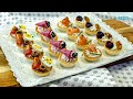 4 TARTALETAS Saladas Variadas 🥧🧂 con RELLENOS Diferentes y Originales 🤪 Recetas de Navidad 15/24