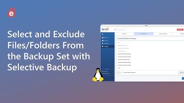 How to Select and Exclude Files/Folders From the Backup Set | Selective Backup