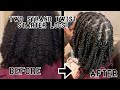 Two Strand Starter Locs | Type 3c/4a Hair