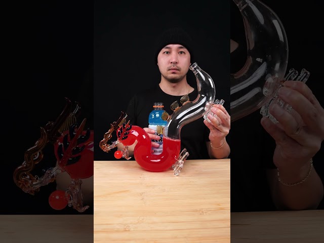 Red + Blue Gatorade  🐉 #asmr #sleep