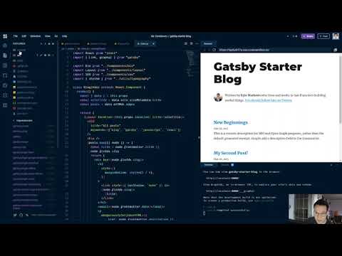Convert the Gatsby default starter blog to use MDX