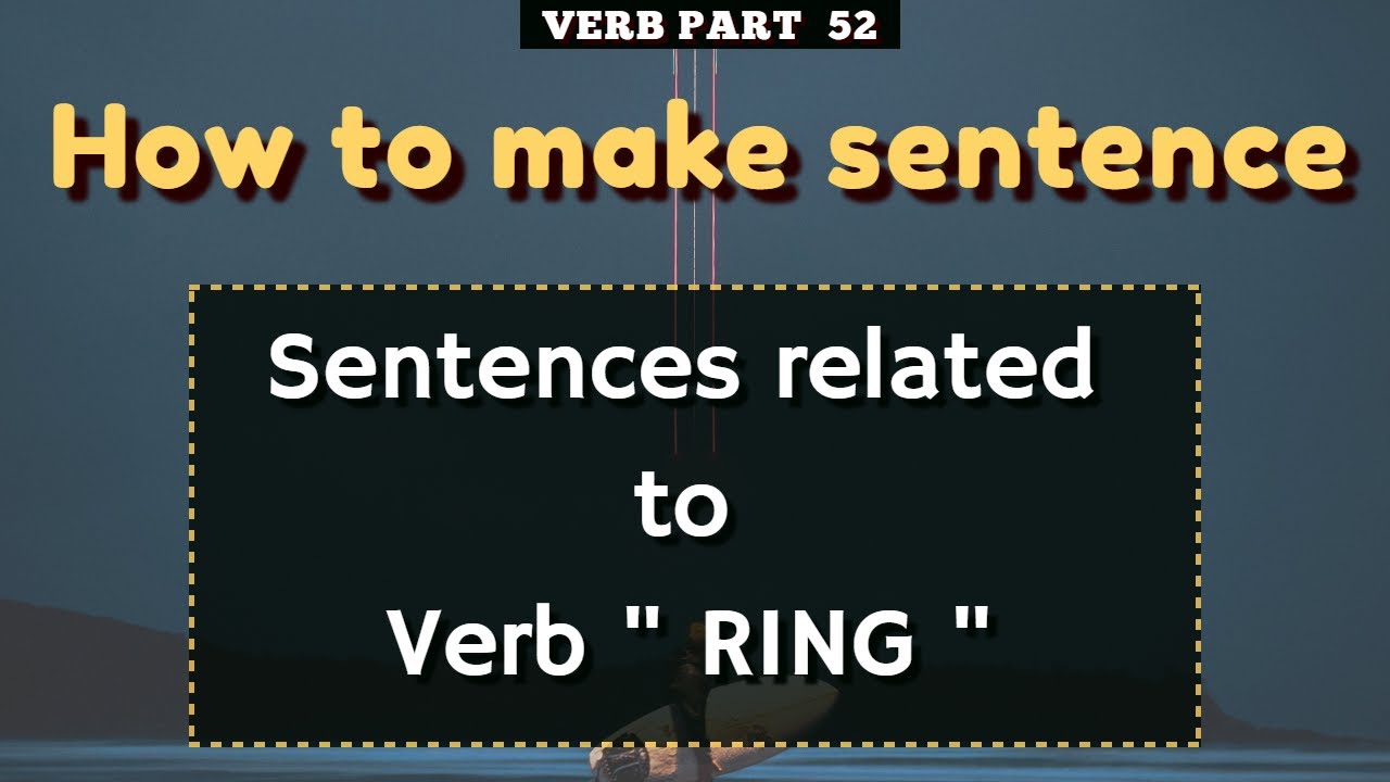 How do we use the irregular verb ring? When do we use rang and rung? -  YouTube