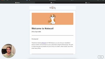 Notocat - Getting started with your first newsletter 🚀