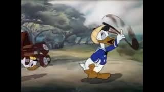 Donald Duck  Golf Game with Caddies Huey, Dewey, and Louie