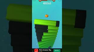 stack ball blast all colorful bricks 3d 300 level #shorts screenshot 1