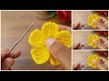 100 0  new beauty let s wach how to make tunisian crochet flowers for beginners crochet