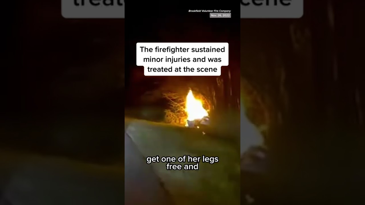 Off-Duty #Firefighter Pulls Woman From A Burning Car