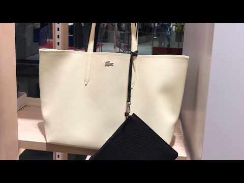 lacoste reversible tote bag