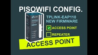 TPLINK-EAP110 NEW FIRMWARE ACCESS POINT CONFIG PARA SA PISOWIFI (BEGINNERS GUIDE) 2024