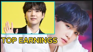 TOP EARNINGS!🛑 BTS' Suga Tops Highest Earnings for Music Copyrights. News