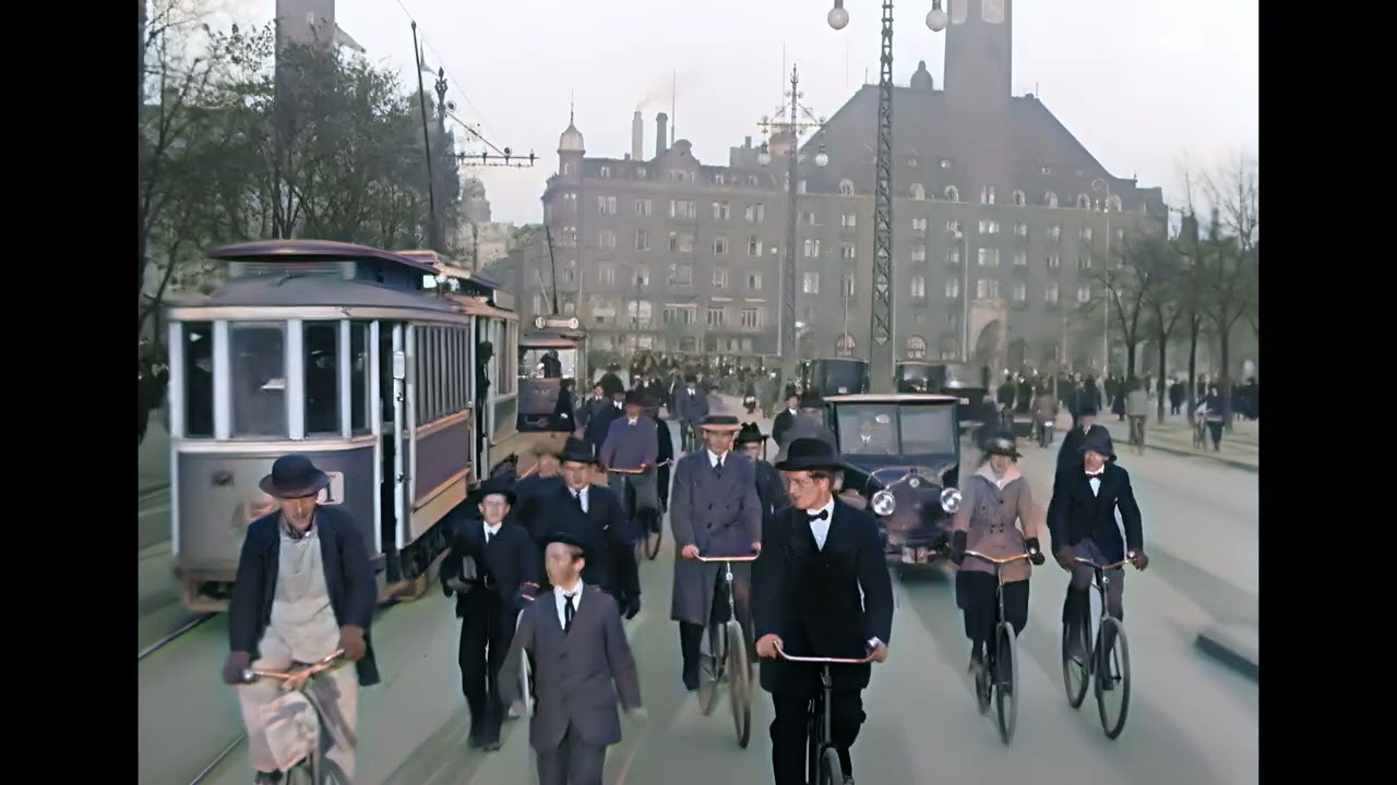Unseen Color Footage of Denmark, 1920 - Remastered