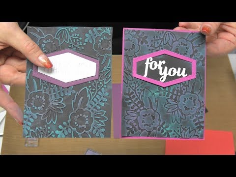 #224  Sizzix Super DEAL & Embossing Folders, Pigment Inks & Black Paper by Scrapbooking Made Simple