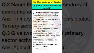 Chapter 14 Economic Activities Around us class 6 - Extra Questions Answers | Class 6 Social Studies