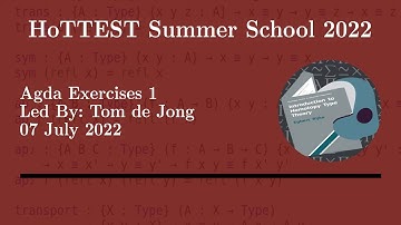 Agda Problem Session 1: Introduction to Agda, types & functions (Tom) -- HoTTEST Summer School 2022