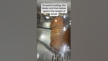 Self serve automatic bread cutting machine for perfectly sliced bread at our grocery chain.