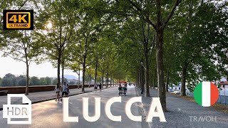 Lucca Wall With Captions Italy Points Of Interest Tuscany Asmr Ambience 4K Hdr Travel