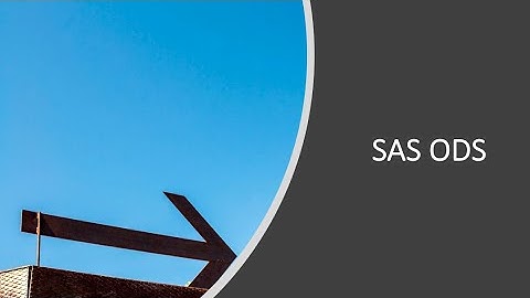 SAS ODS