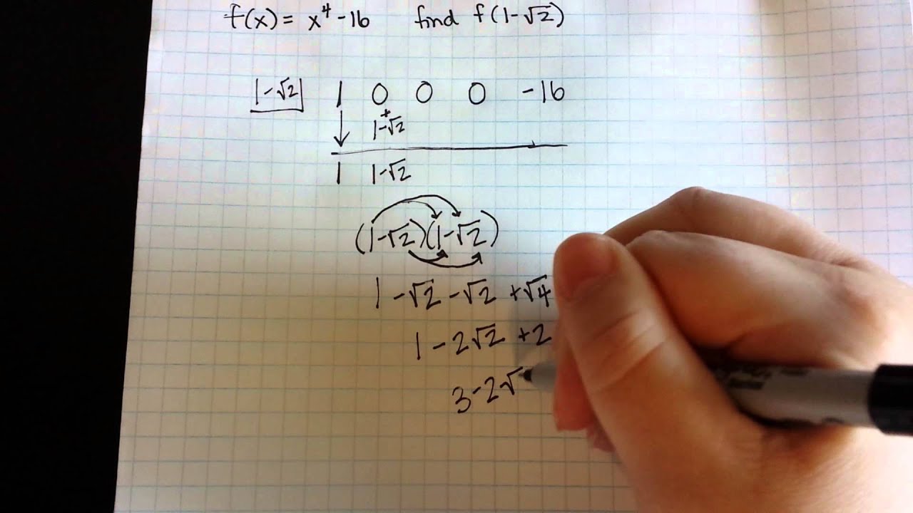 ca-synthetic-division-with-radical-4-3-10-youtube
