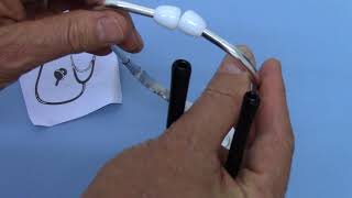 How to set up and use a stethoscope