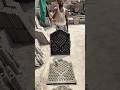 Concrete Art! Strong Cement Grill Made by Hand #shorts