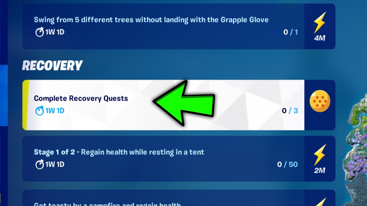 Complete Recovery Quests YouTube