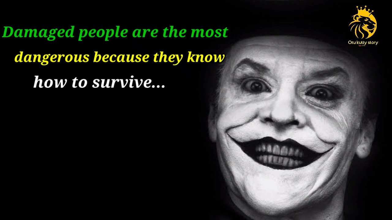 10 Most Powerful Motivational Quotes Best Joker Quotes Joker Attitude Quotes Joker Quotes Youtube