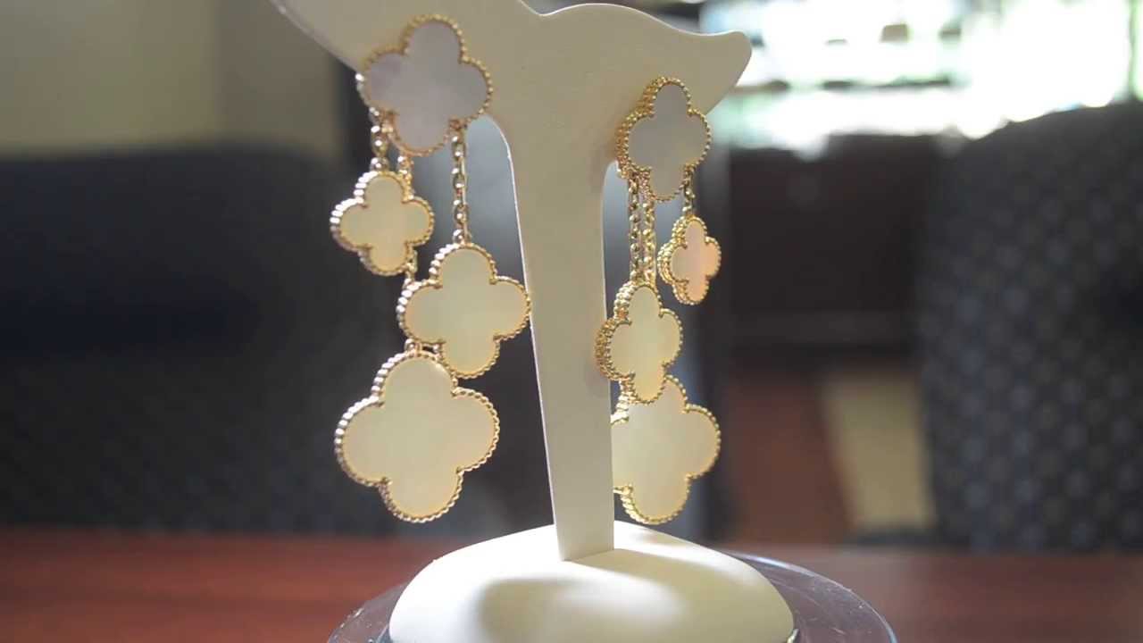 Magic Alhambra earrings, 4 motifs