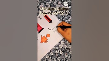 DIY How To Draw Lamp with Alphabet L|Step by Step Drawing|Easy Drawing for Kid #shorts #railinoligal