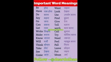 Important Word Meanings | English Vocabulary ✍️ | English and Hindi | #vocabulary #word #wordmeaning
