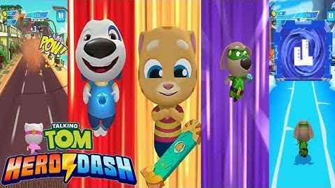 Talking Tom Hero Dash - All Outfit Unlocked, Boss Fight - Android Gameplay Walkthrough HD
