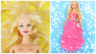 Barbie Saç Modelleri; Işıltılı Dalgalı | Prenses Barbie Kıyafet Yapımı | Kendin Yap