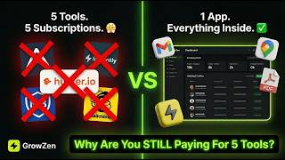 Cold Email Automation Tool ( Lead Generation + Gmail Sending + Scraping) | GrowZen Demo screenshot 3
