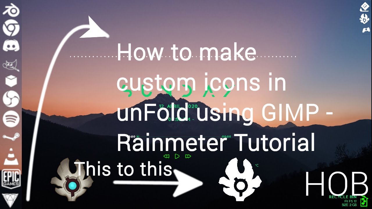 How To Create Custom Unfold Icons Rainmeter Youtube How To Create Custom Unfold Icons Rainmeter Youtube