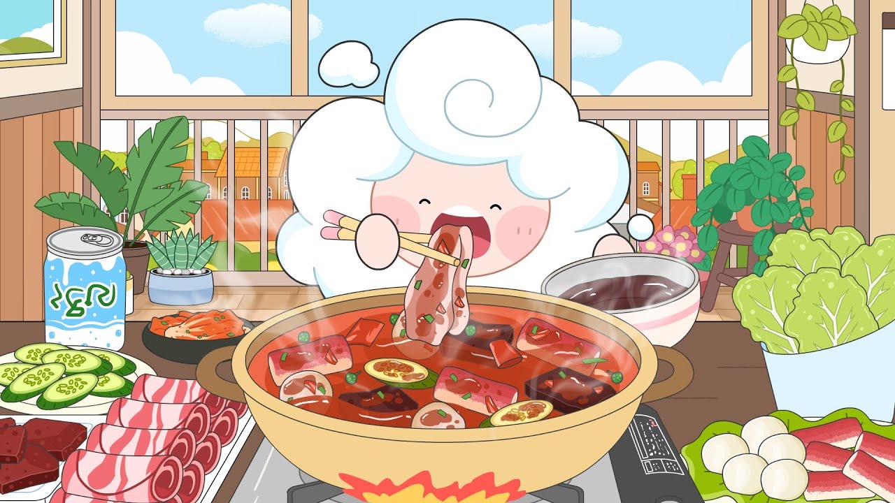 從一頓很辣的火鍋開始 l 雲仔美食派對 l 卡通動畫 l 中華美食 l Kids Cartoon - YouTube