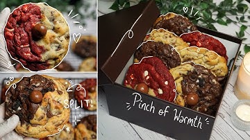 NYC Style Chocolate Chip Cookies ♡ One Dough, Three Flavours!