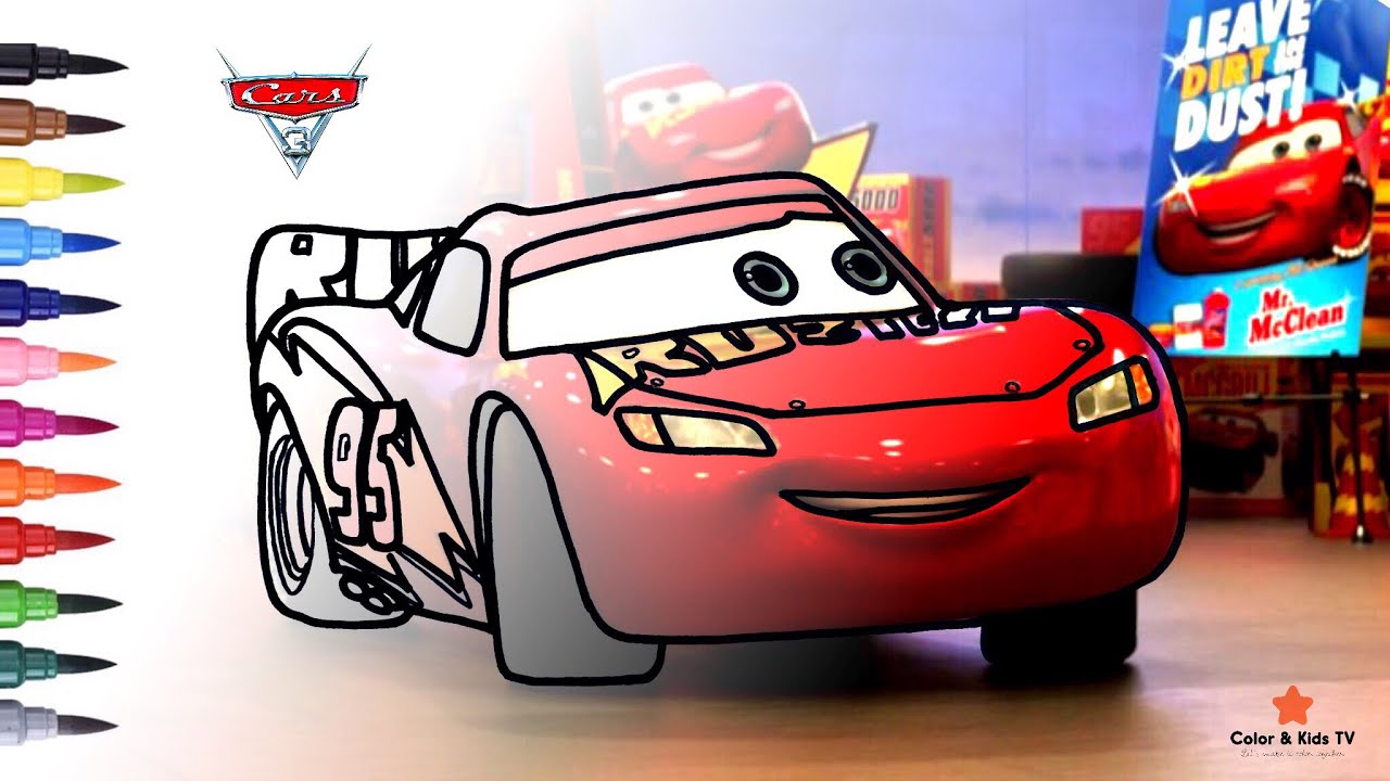 107  Coloring Pages Lightning Mcqueen Cars 2  Free