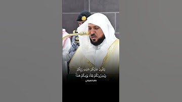 ﴿وَسِيقَ الَّذِينَ كَفَرُوا إِلَىٰ جَهَنَّمَ زُمَرًا﴾ تلاوة مؤثرة للشيخ ماهر المعيقلي 🤍.